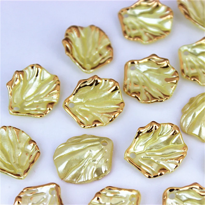Cong Shao 30PCS 46mm Color AB  Flower  Acrylic Rhinestone appliq Stone Flatback  Beads  For Clothes Decoration Craft CS109