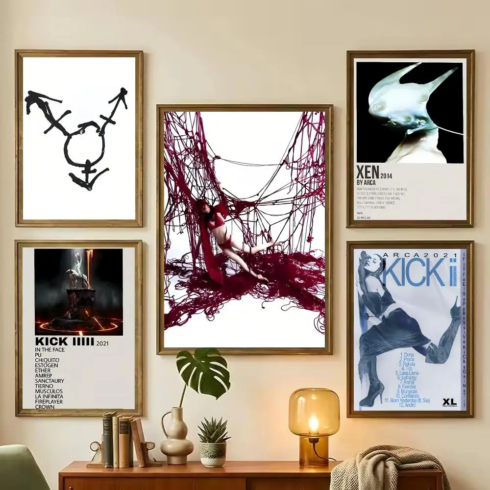 Arca Kick IIIII Singer Painting Calligraphy Stylish Canvas Poster Wall Art for Living Room Bedroom Office Home Decor