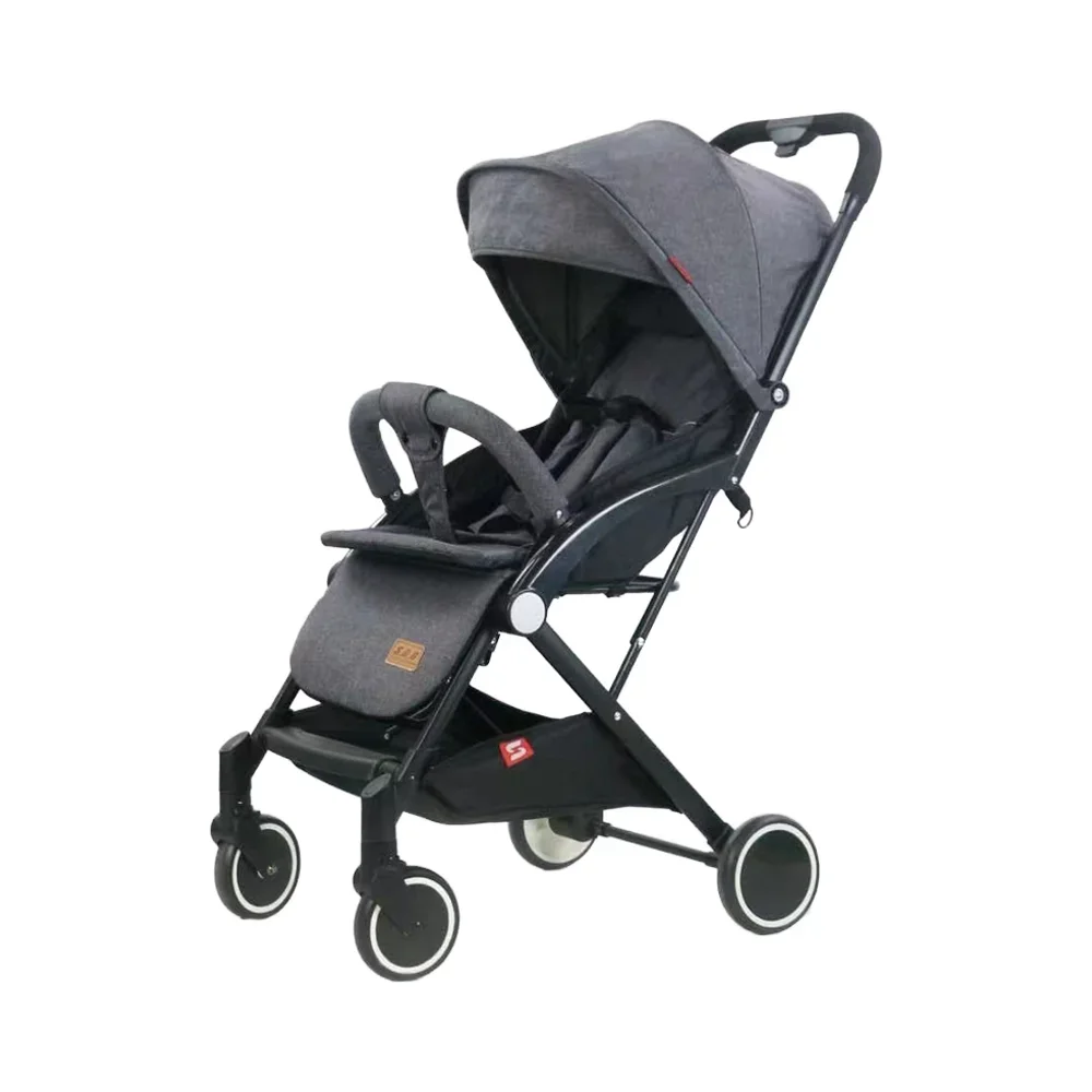 Lightweight Newborn & Toddler Stroller with Adjustable Canopy & Shockproof Features