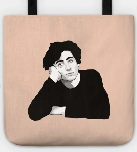 Timothee Chalamet Merch Schultertasche aus Segeltuch, neuer Logo-Rucksack, Sommer-Damenmode, lässige Tasche