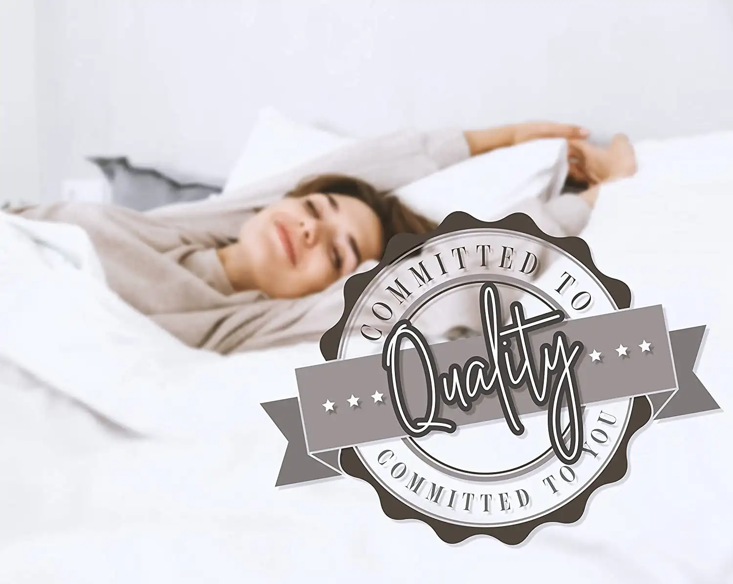 Наволочки из 6 предметов King White Solid 1500 Thread Count