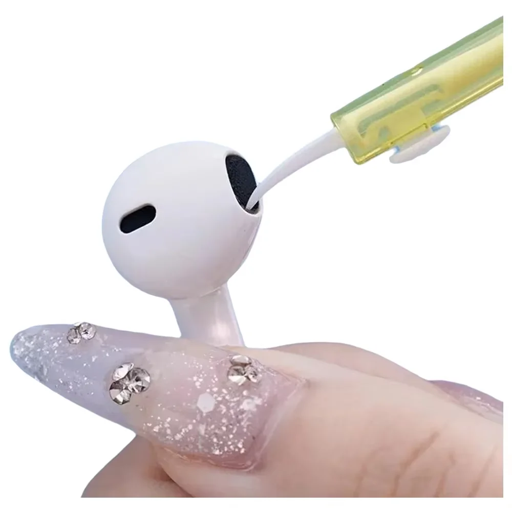 Phone Cleaning Brush Retractable Nylon Bristle Hook Cleaner for Mobile Charging Port Speaker Earphone Shower Nozzle Small Gap Du
