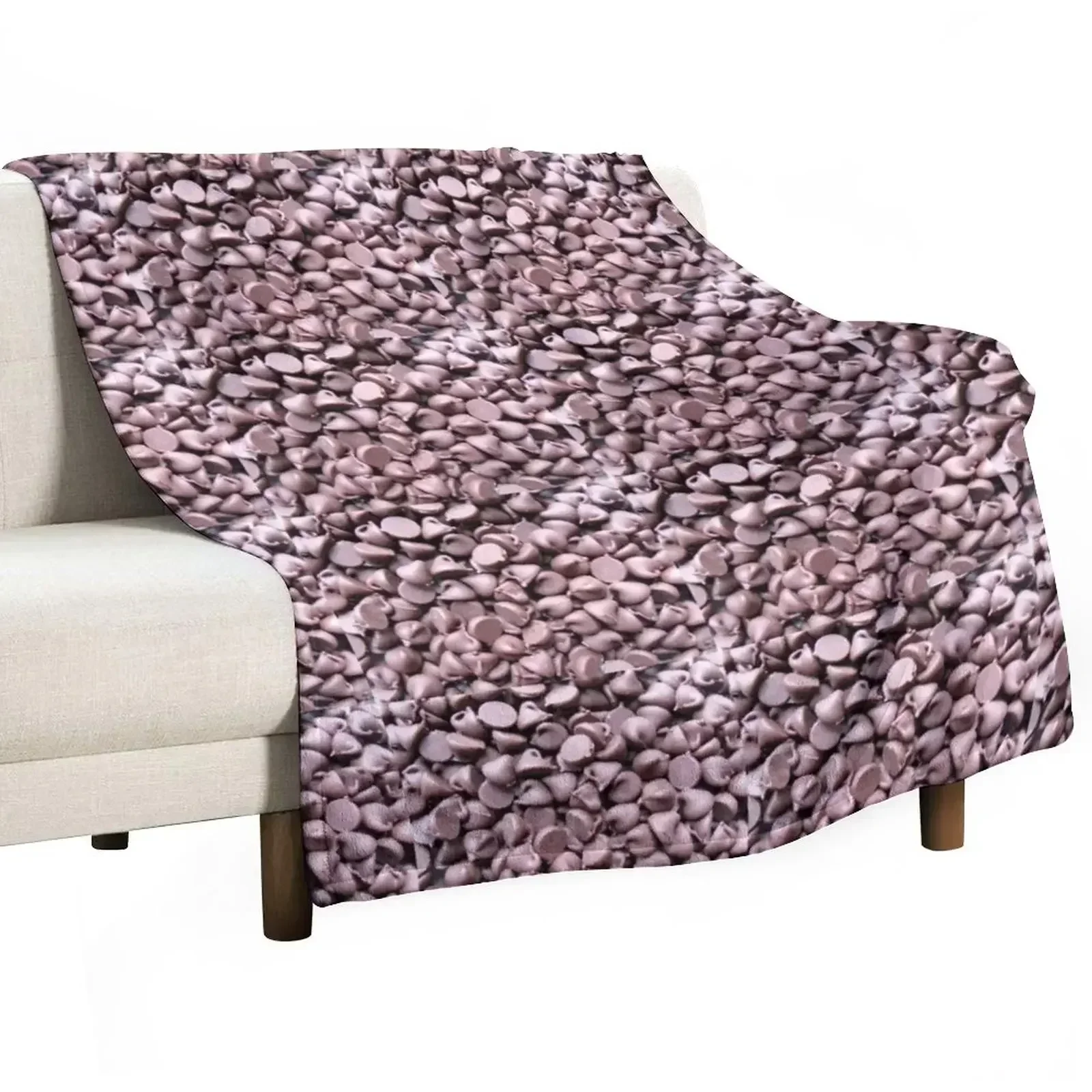 Real Chocolate Chips Throw Blanket bed plaid Designers decorative Decorative Beds Soft Plush Plaid Luxury Designer Blankets