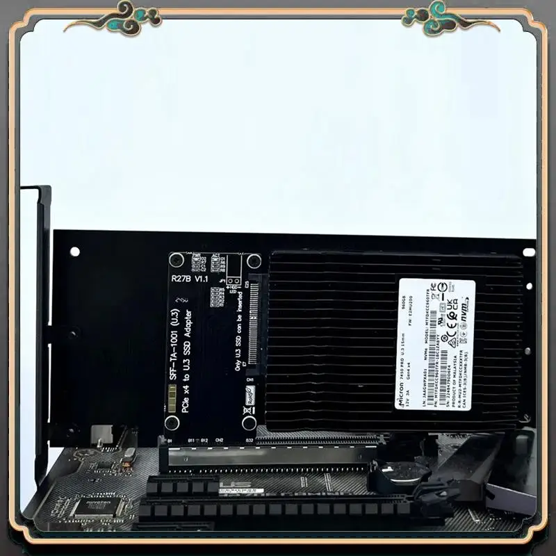 ASMA-Pcie 5.0 X4 To U.3 SSD Hard Disk Adapter Card PCI Express Gen5.0 4X To U.3 SFF-TA-1001 Hard Drive SSD Adapter Card