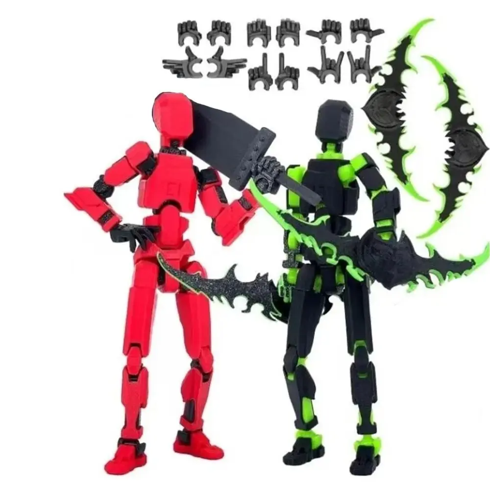 Desktop Decoration 3D Printed T13 Action Figure ABS Multi-Jointed Movable 3D Printed Mannequin Toy Shapeshift Robot Model