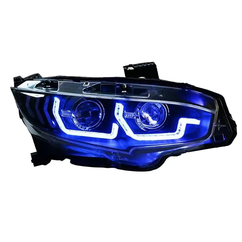 

For Honda civic 10th generation 2016 2021 dynamic turn signal lamp assembly high beam DRL auto parts LED headlamp