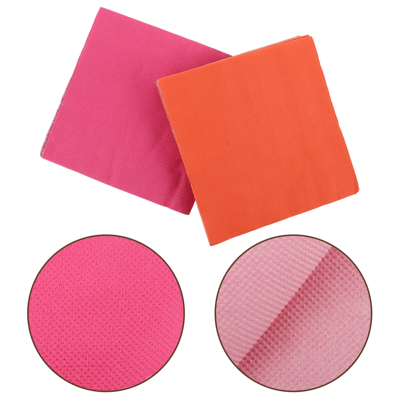 80Pcs Birthday Party Napkins Colorful Disposable Paper Towels Rose Pink Orange Wedding Bathroom Dinner Napkins