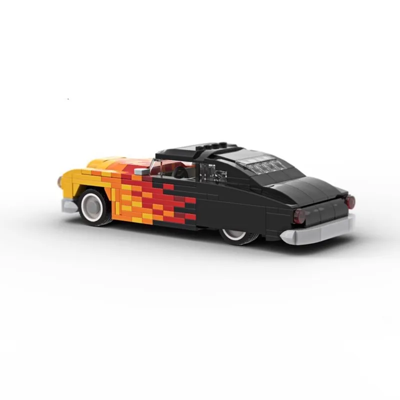 Hot flame Sports Car Building Block Creative City Vehicle Classic Car Model Bricks Desktop Display Toys For Kids XMAS Gifts