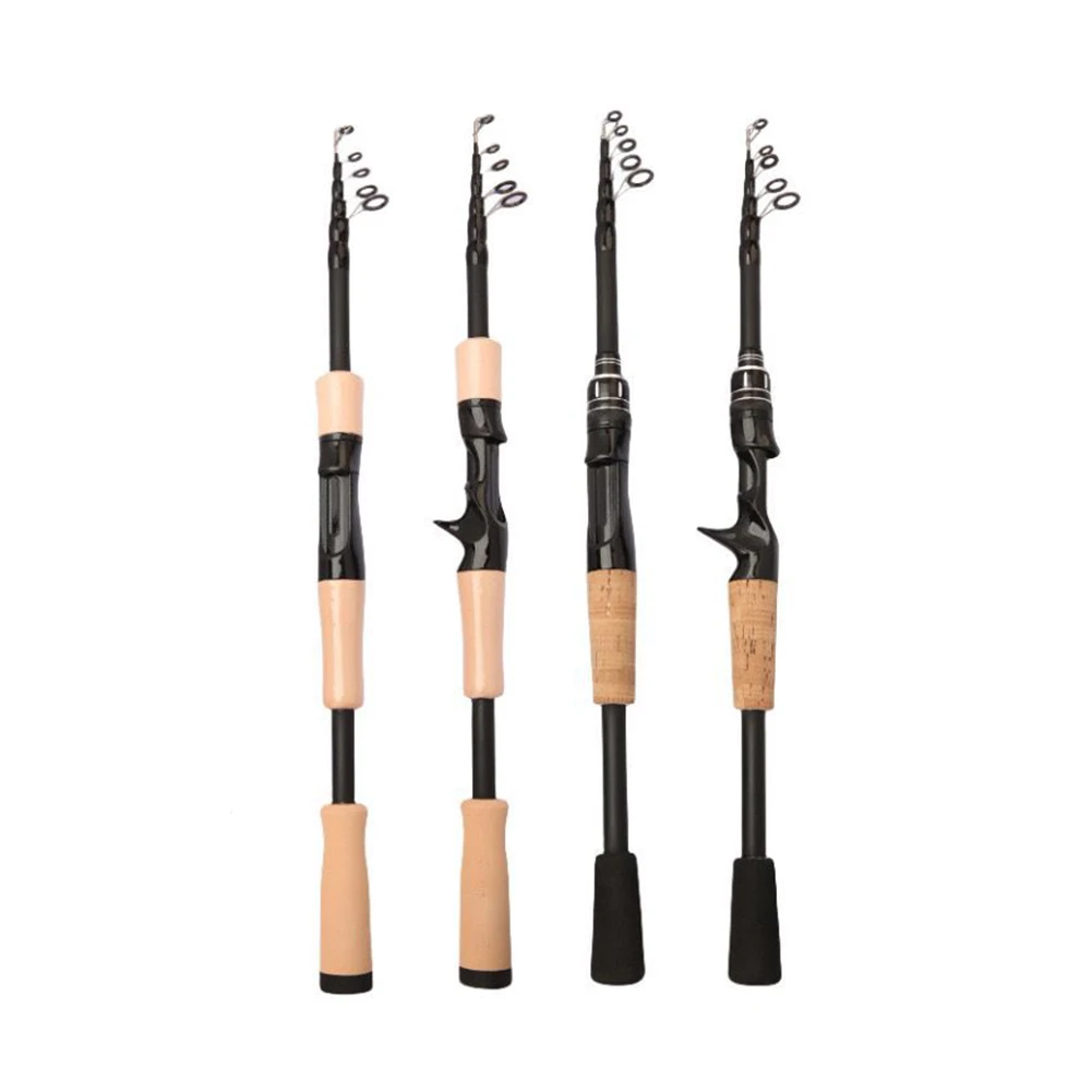 

Professional Compact Fishing Pole 1.5-2.4M Telescoping Carbon Fiber Rod For Sea Bass Trout Carp Fishing Accessories