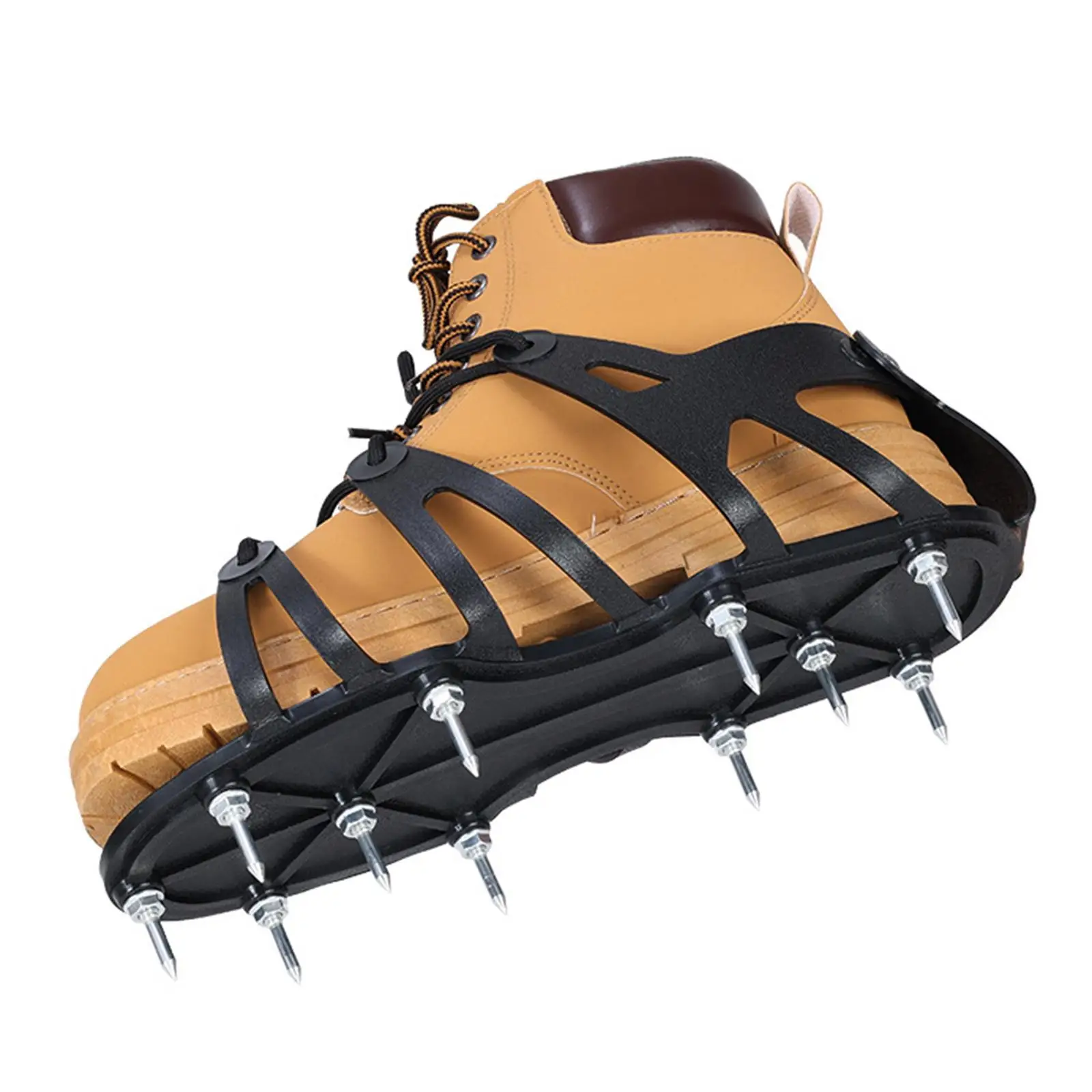 2 Pieces Gunite Spiked Shoes Pre-assembled Aerating Shoes Easy to Use Practical