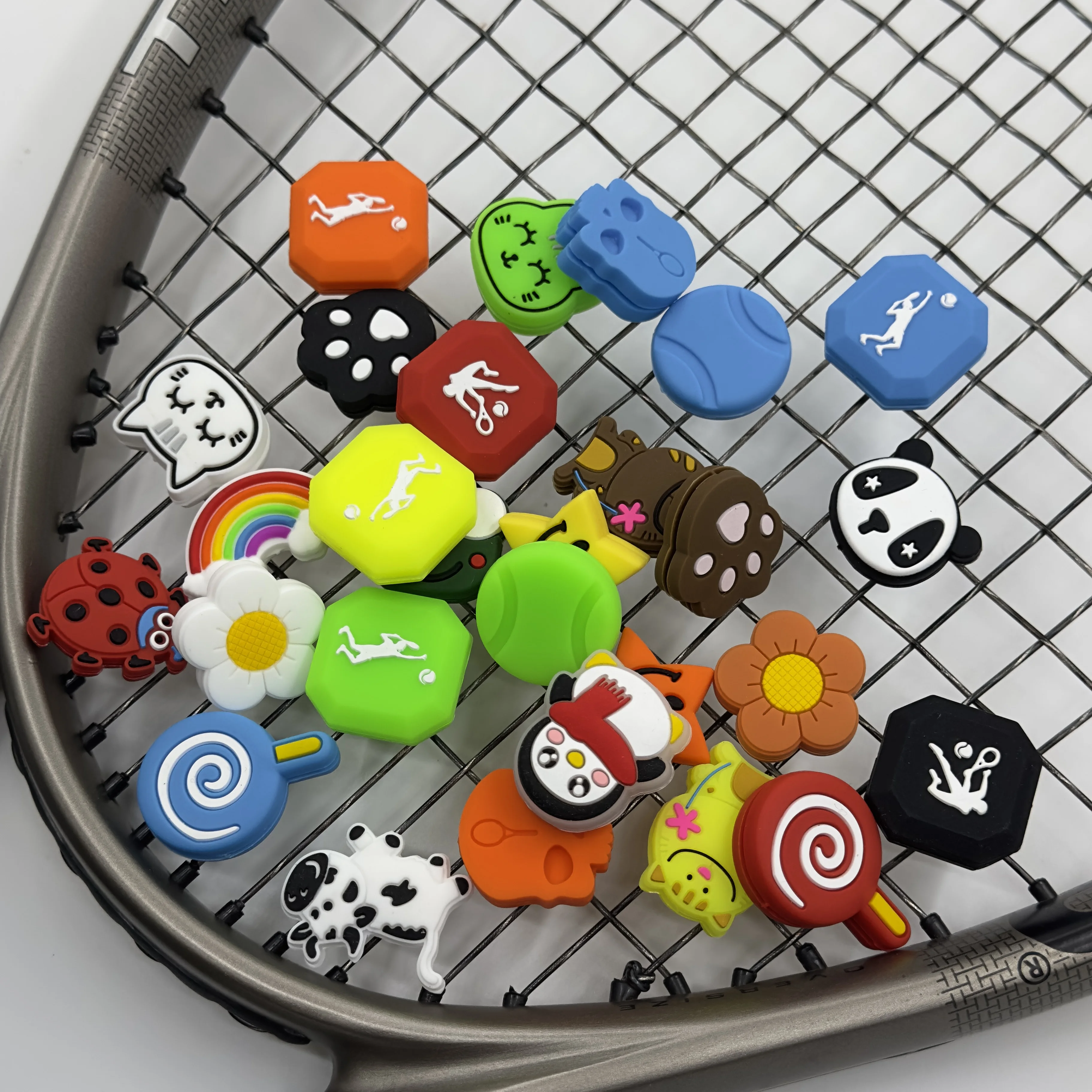 

Free shipping(50pcs/lot)mix Vibration Dampener with wholesale tennis products/tennis racket/tennis racquet