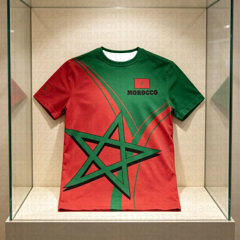 Moroccan Flag 3D Print T-Shirt