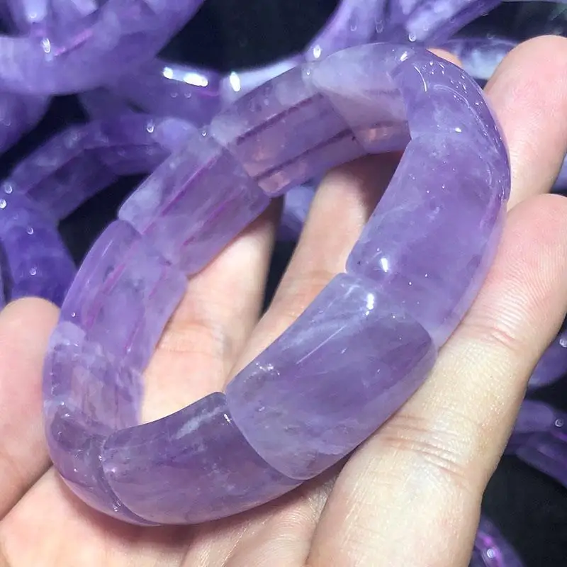 

Natural Lavender Amethyst Bracelet Handheld Jewelry