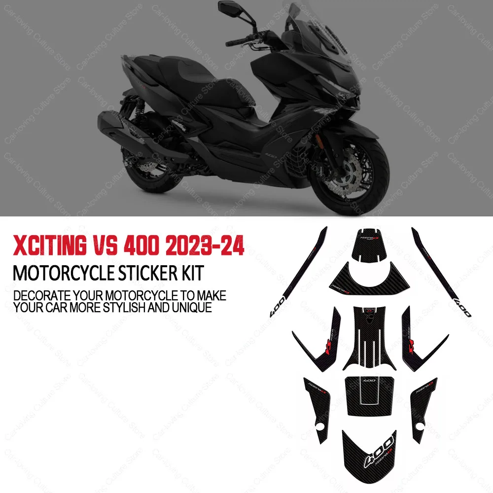 

Motorcycle Accessories Tank Pad 3D Gel Epoxy Resin Stickers Kit Anti-Slip Waterproof Sticker For Kymco Xciting VS 400