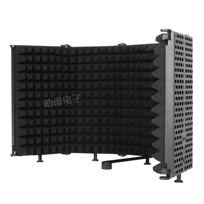 

Microphone Studio Plastic Five-door Soundproof Cover Microphone Sound-absorbing Noise-proof Noise-reducing Board Blowout