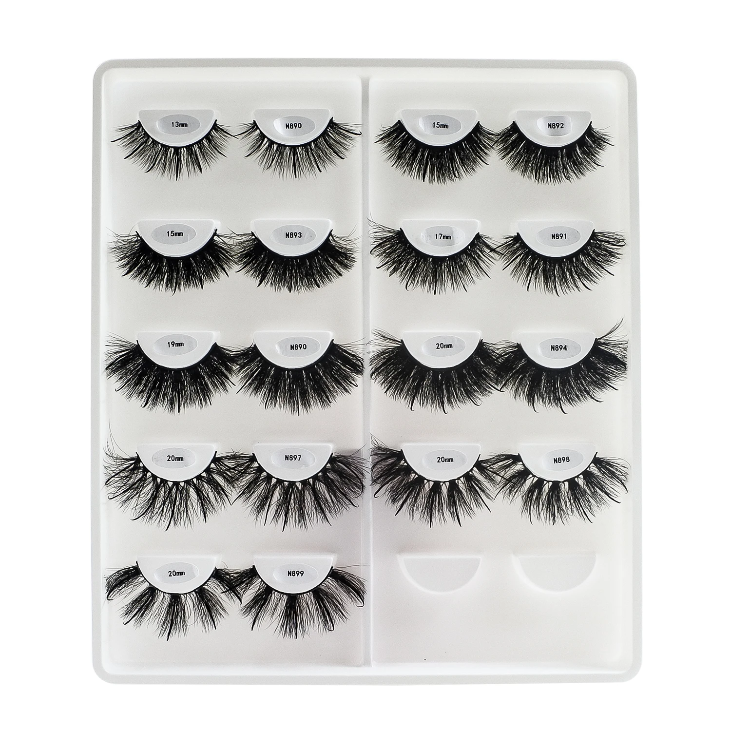 5/10/30/50 paia Spikes Faux Mink Lashes all'ingrosso Fluffy Thick Wispy ciglia finte in Bluk Mink Strip Lashes