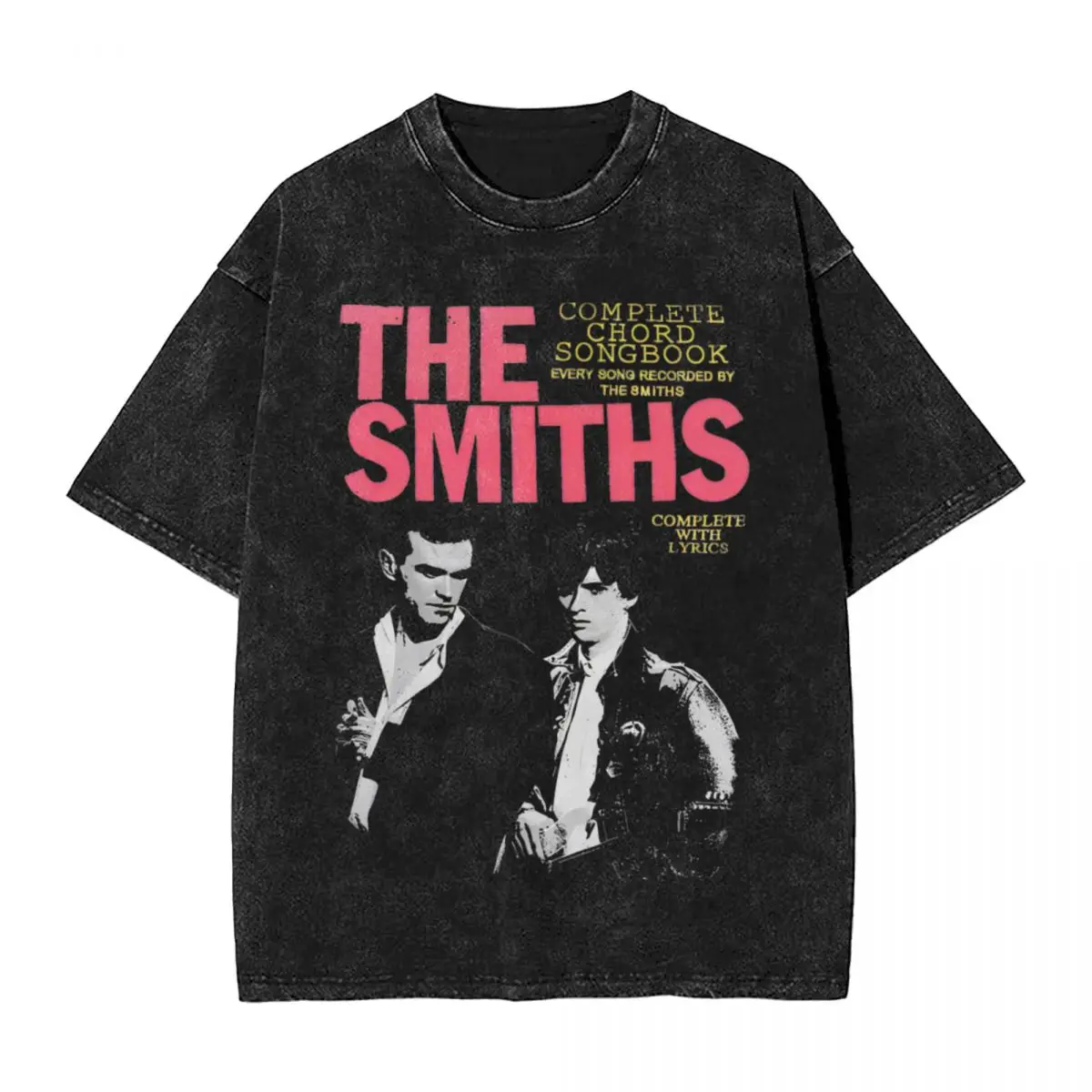 Washed T Shirts Tracks The Smiths Hip Hop Vintage T-Shirt Indie Punk Rock Band Streetwear Cotton Summer Tops Tees Men Women