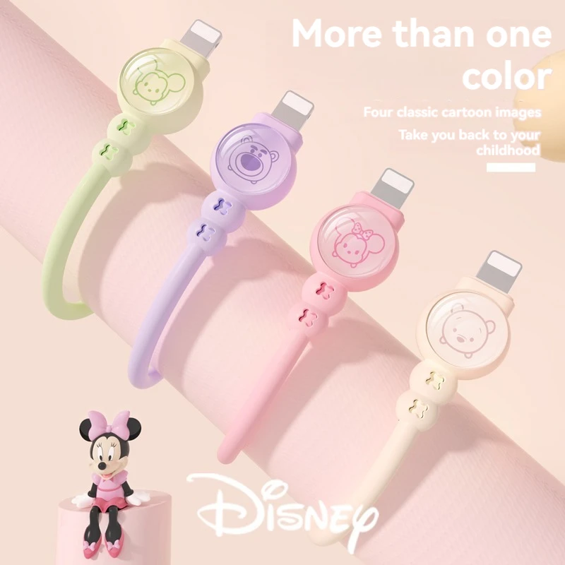 Kawaii Winnie Minnie Mikey Mouse cute Data Cable Anime Sanrio Girly Heart Cute 1M Fast Charging Dual Interface Data Cable