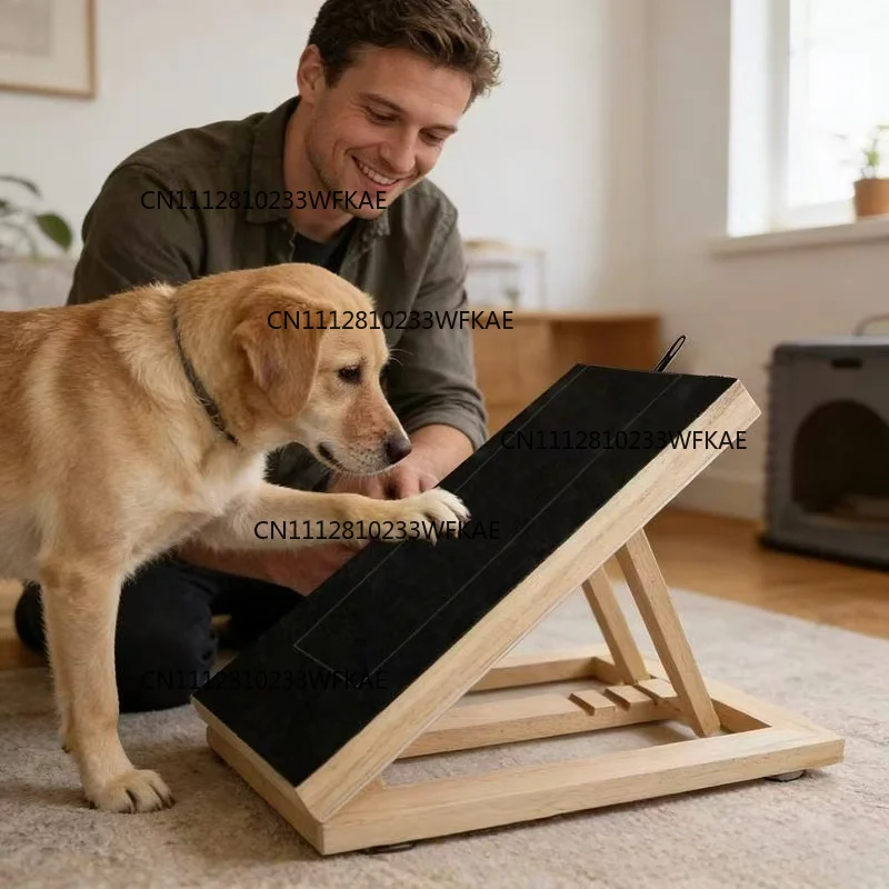 Dog Nail Scraper Solid Wood Adjustable Pet Grinding Claw Board Foldable Cat Dog Nail File Scraper