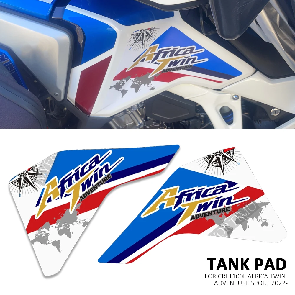 

For Honda CRF1100 CRF 1100 L Kit Tank Pad Stickers Decal Adventure ADV Visor Set Africa Twin Protection Side 2019 2020 2021