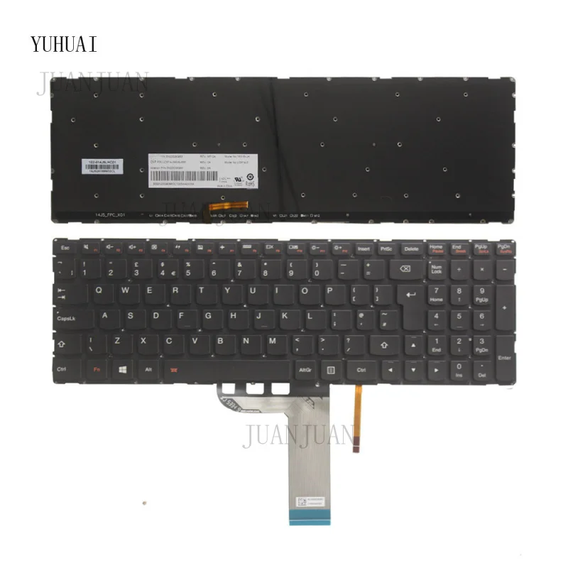 

A+ For Lenovo flex 3-15 FLEX 3-1570 FLEX 3-1580 Edge 2-15 UK laptop Keyboard