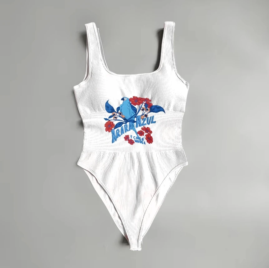 

Blue Garden Fitness Onesie High Waist Triangle Shape Body Skinny Breathable Sports Underwear