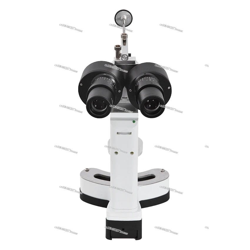 Optical and ophthalmic microscope, slit lamp, portable, with LED light source, for hospital ophthalmology.