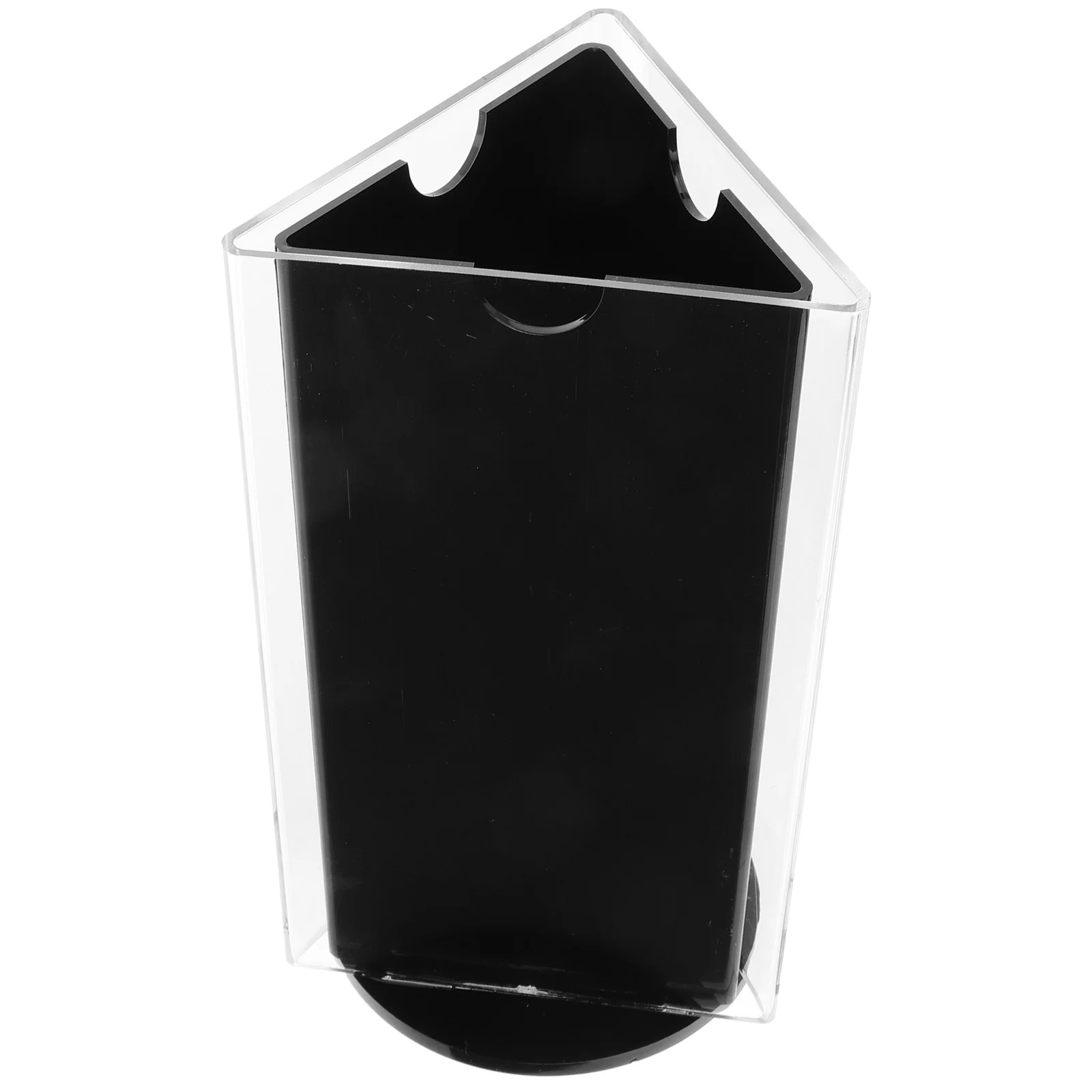 

Sleek Rotatable Table Sign Holder Acrylic Menu Display Stand Easy to Clean Multi Occasion Use Desktop Note Holder