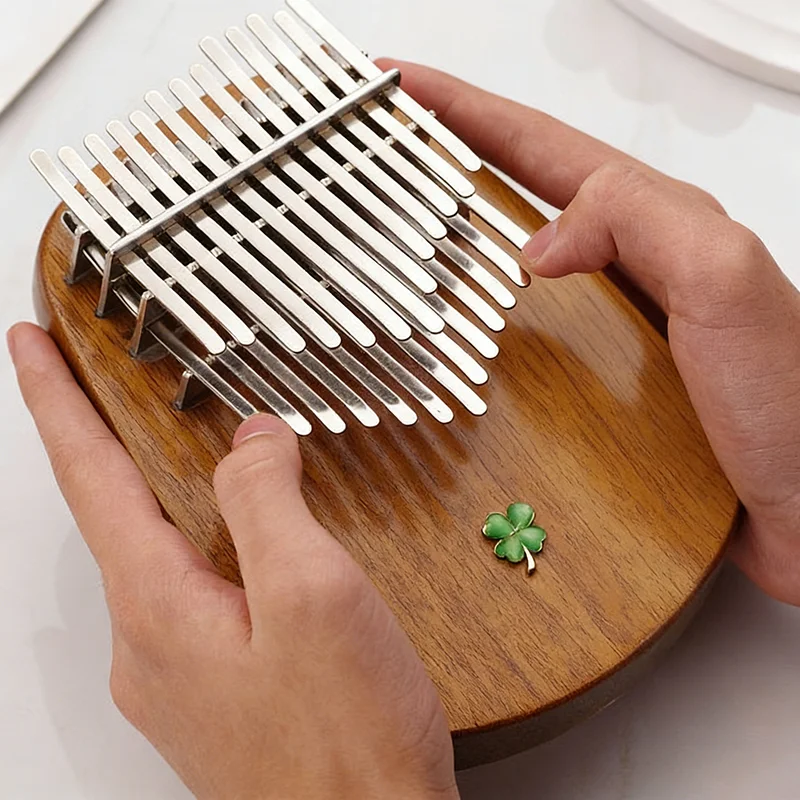 26 Key Double Row Kalimba Adults Children Portable Thumb Piano Handmade Wooden Playing Kalimba Professional Keyboard Instruments view 4