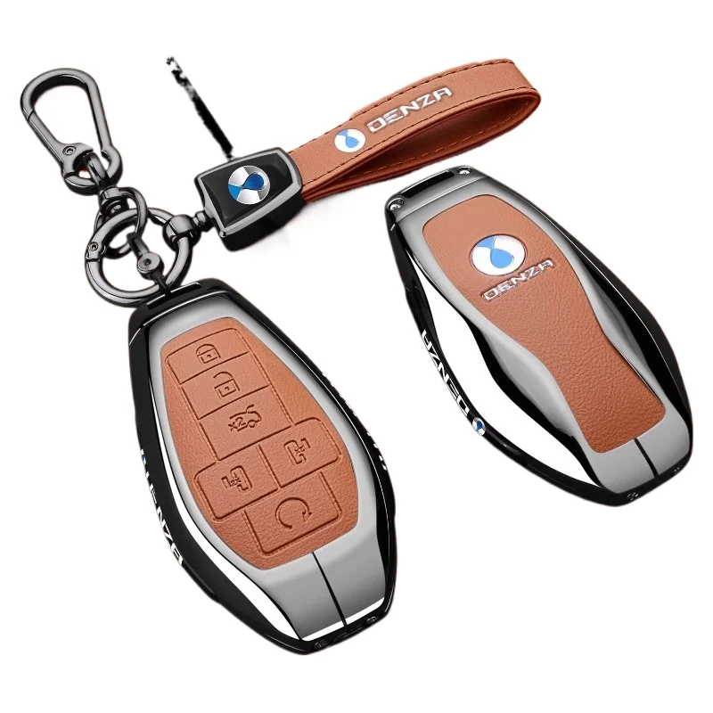 

Advanced metal key case bag For DENZA D9 2025 Specialized remote control protective case key chain
