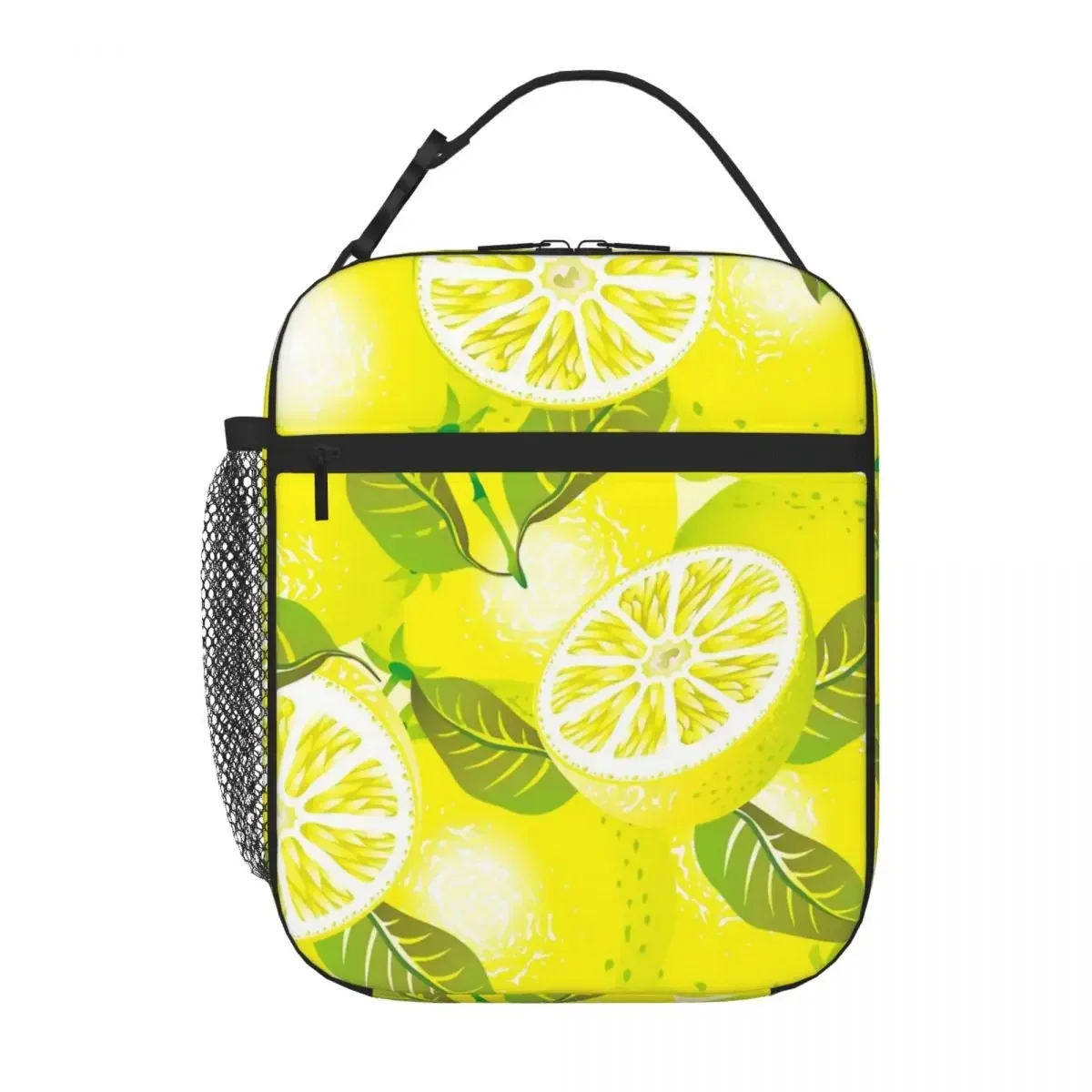 Lemon Background Lunch Tote Lunchbag Lunch Box Bag Lunch Bag For Kids