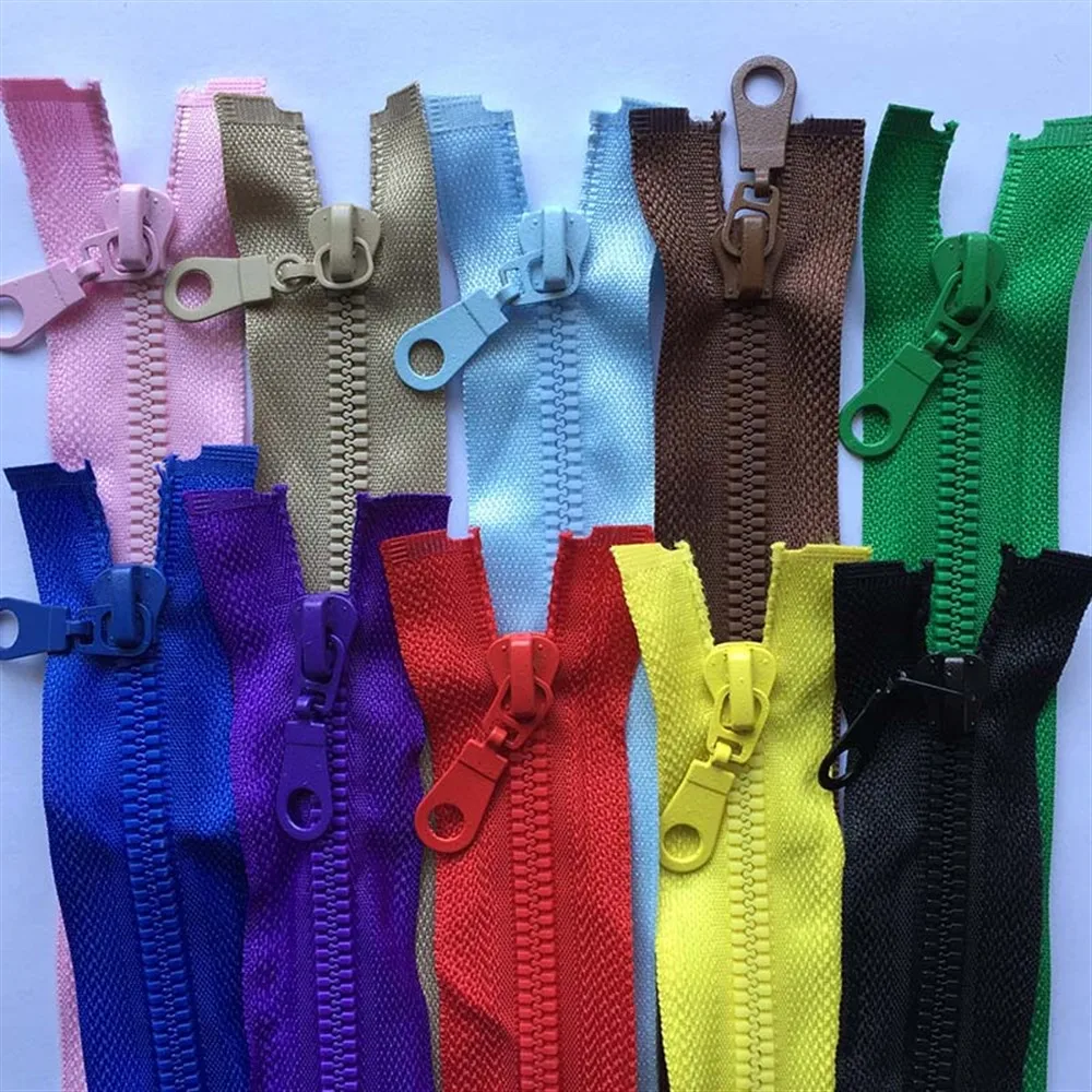 1-10 قطعة 5 #   70 سنتيمتر 80 سنتيمتر سستة الراتنج سستة أسفل سترة معطف ملابس رياضية سستة الملابس والاكسسوارات مزيج الألوان أسود أبيض