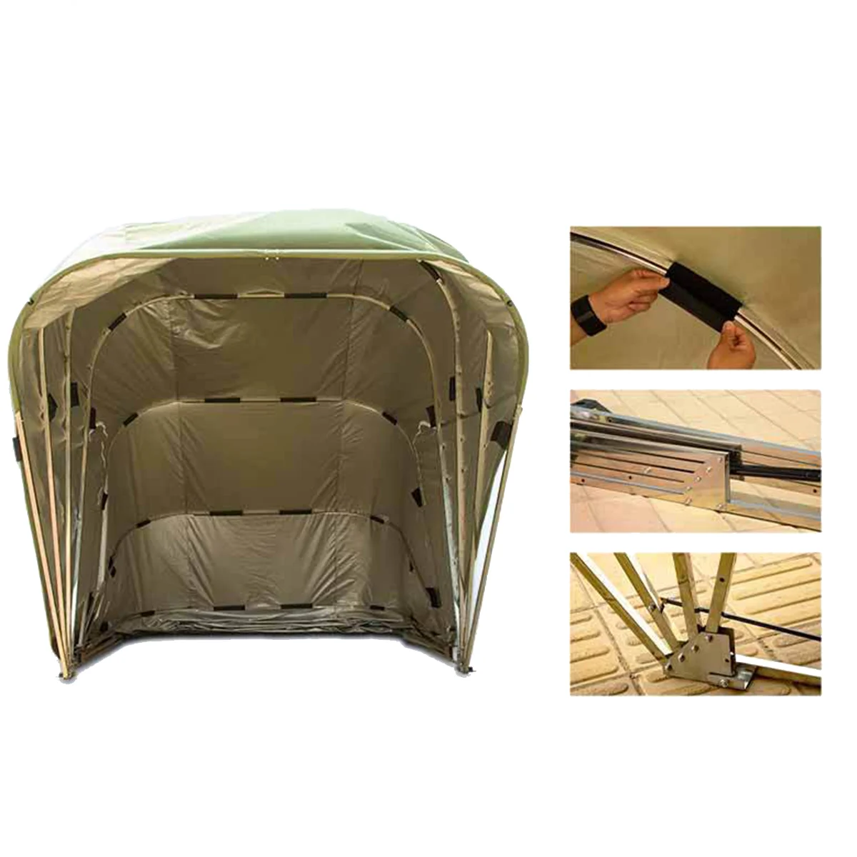 

Fully Automatic and Remote Control Car Awning Garage Tent Portable Metal Frame Simple Style Folding Car Garage
