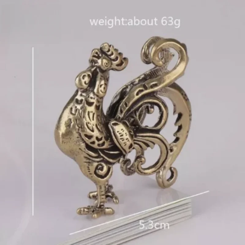 Vintage Copper Bronze Ornaments Solid Pure Brass Animal Figurines Decorations
