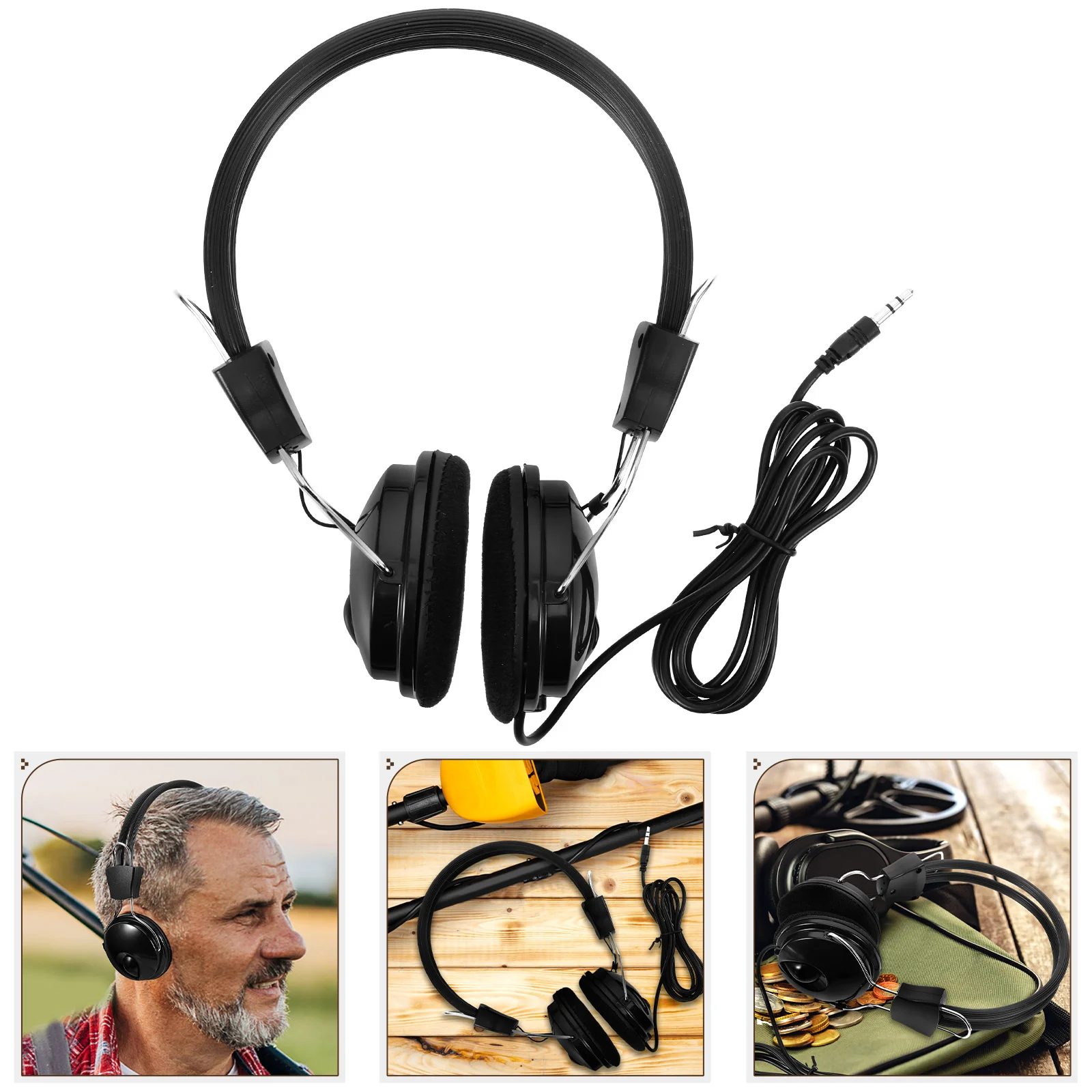 High Precision Metal Headphone Lightweight Comfortable Portable Audio Accessory For Metal Finding Tools Gold Hunting