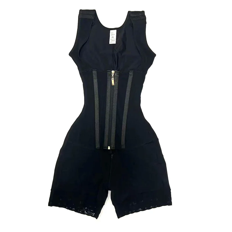 High Compression Bodysuit Fajas Open Chest Sleeveless Jumpsuit Shapewear Girdles Breasted Buttocks Lifting Slimming Underwear