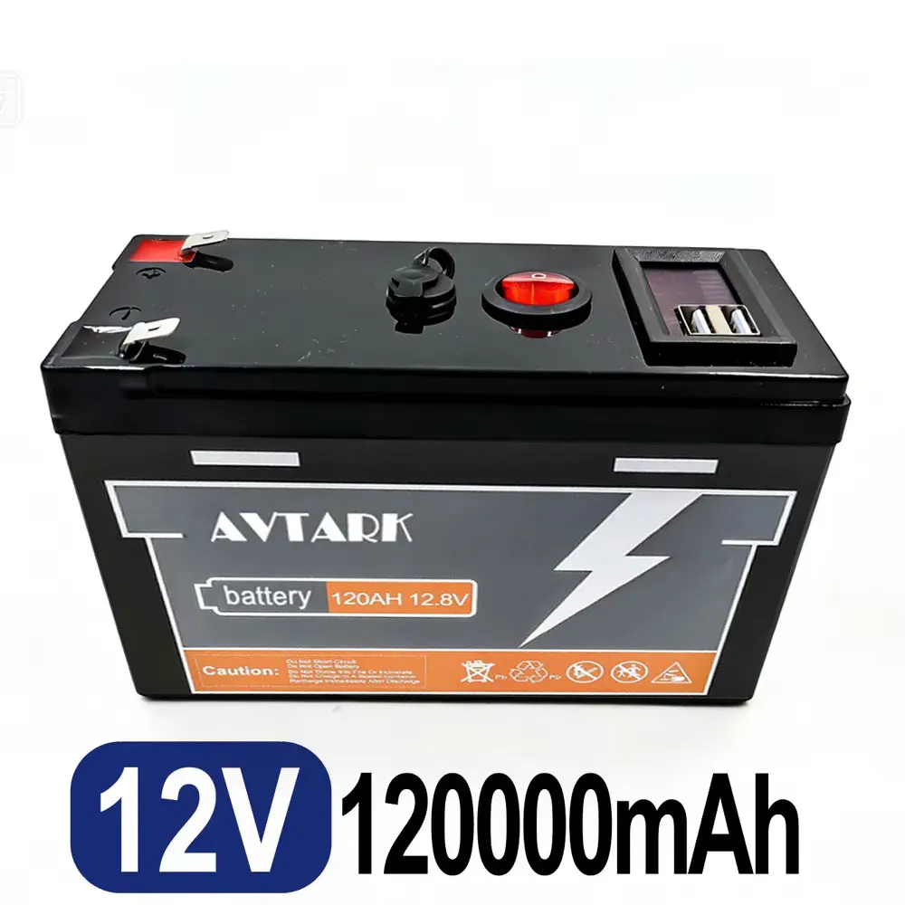 

High Quality 12V 120AH Lithium Battery with Built-in BMS fit for Home Storage RV Off-Grid System Solar Power System Marine