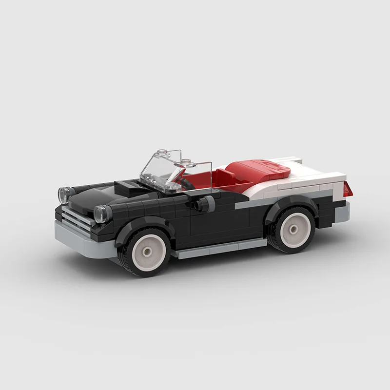 Luxury convertible racing moc compatible Lego small particles assembly Diy children's building block toys cross-border wholesale