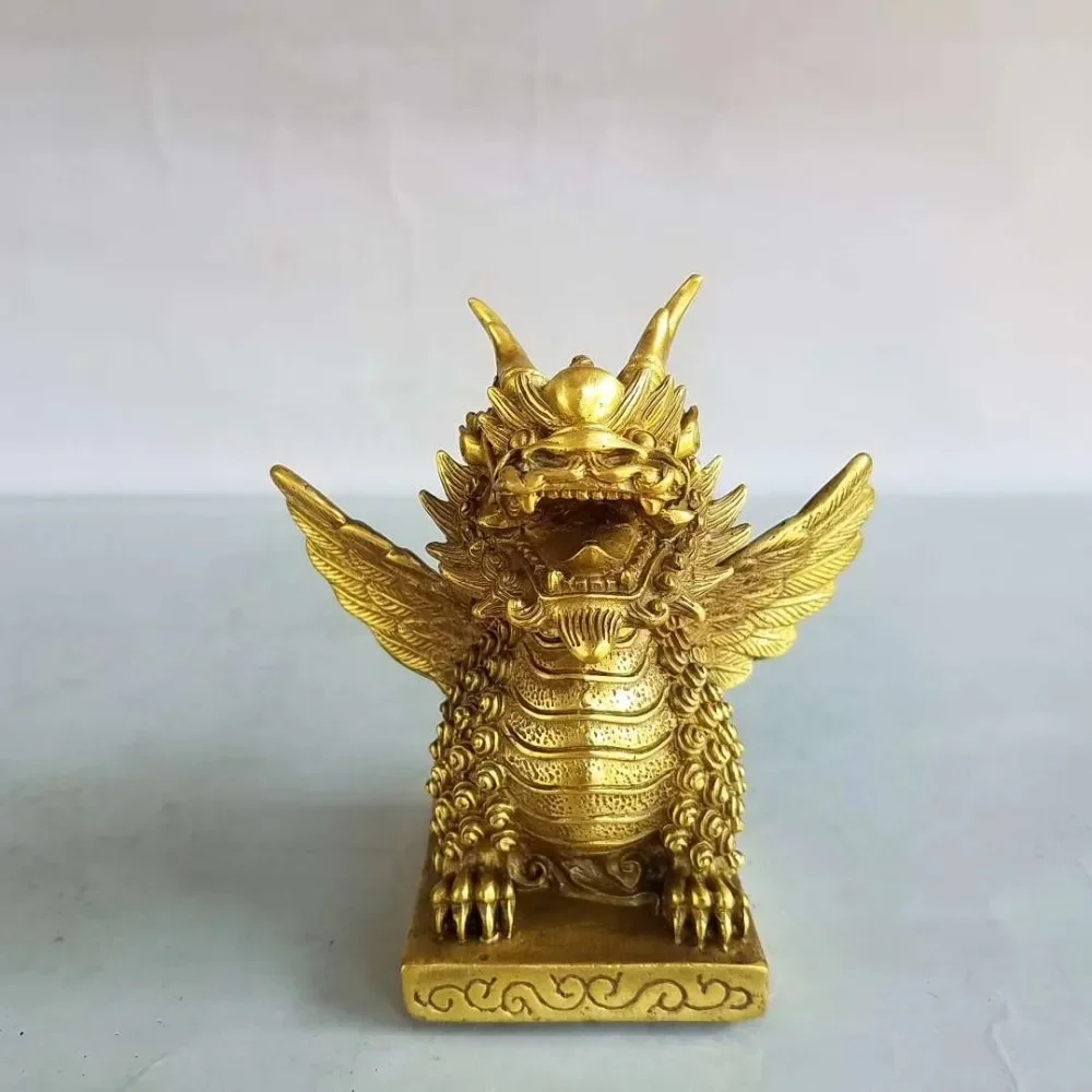 

Exquisite Retro Brass Flying Unicorn Ornament
