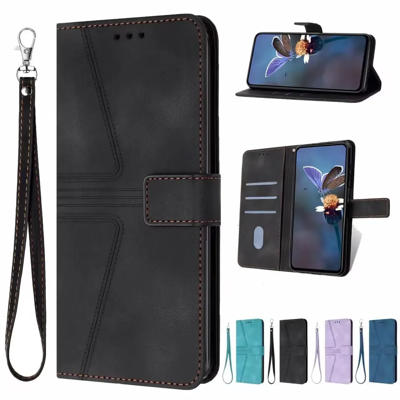 Wallet Flip Leather Case For Xiaomi Redmi Note 9s 10S 11S 12S 13 Pro 4G 5G 12C 10C 9C 10A 9A A1 A2 Plus A3 Prime POCO X5 Pro