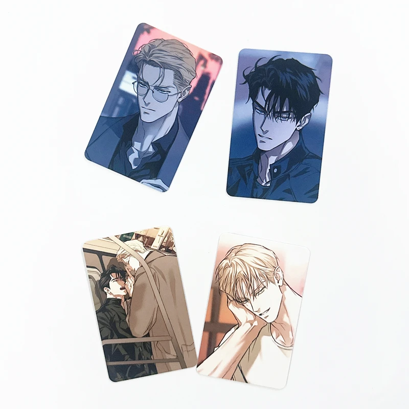 

5PCS Korean Webtoon Flash Light Photo Cards Set Collectible Manga Characters LOMO Card Fans Gift Idea