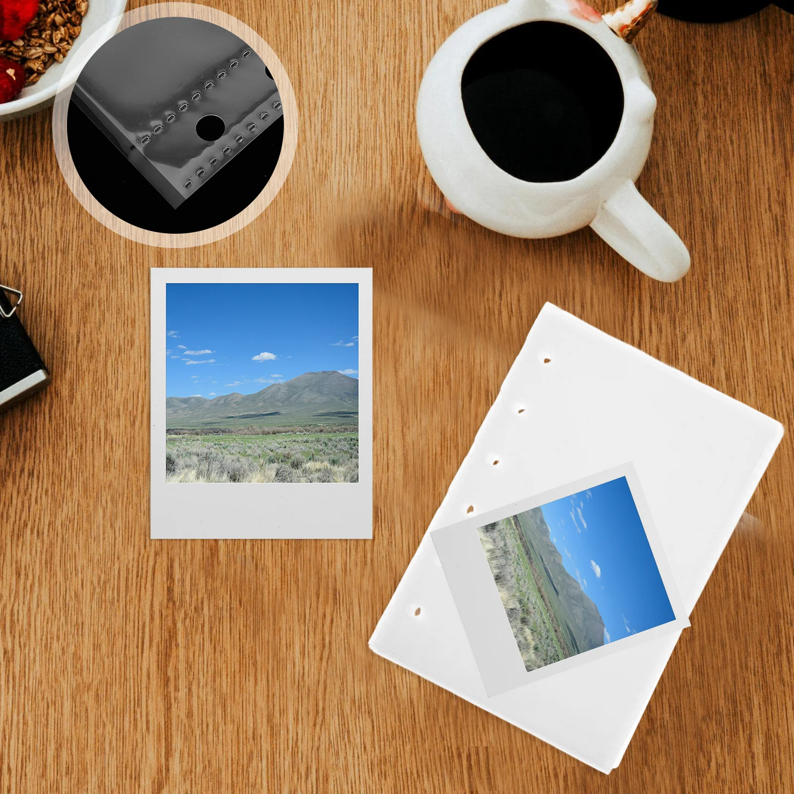 52 Uds páginas de repuesto para álbum de recortes protectores de páginas transparentes divisores dobles 14x12,5 cm hojas de carpeta para álbum de fotos insertos de plástico