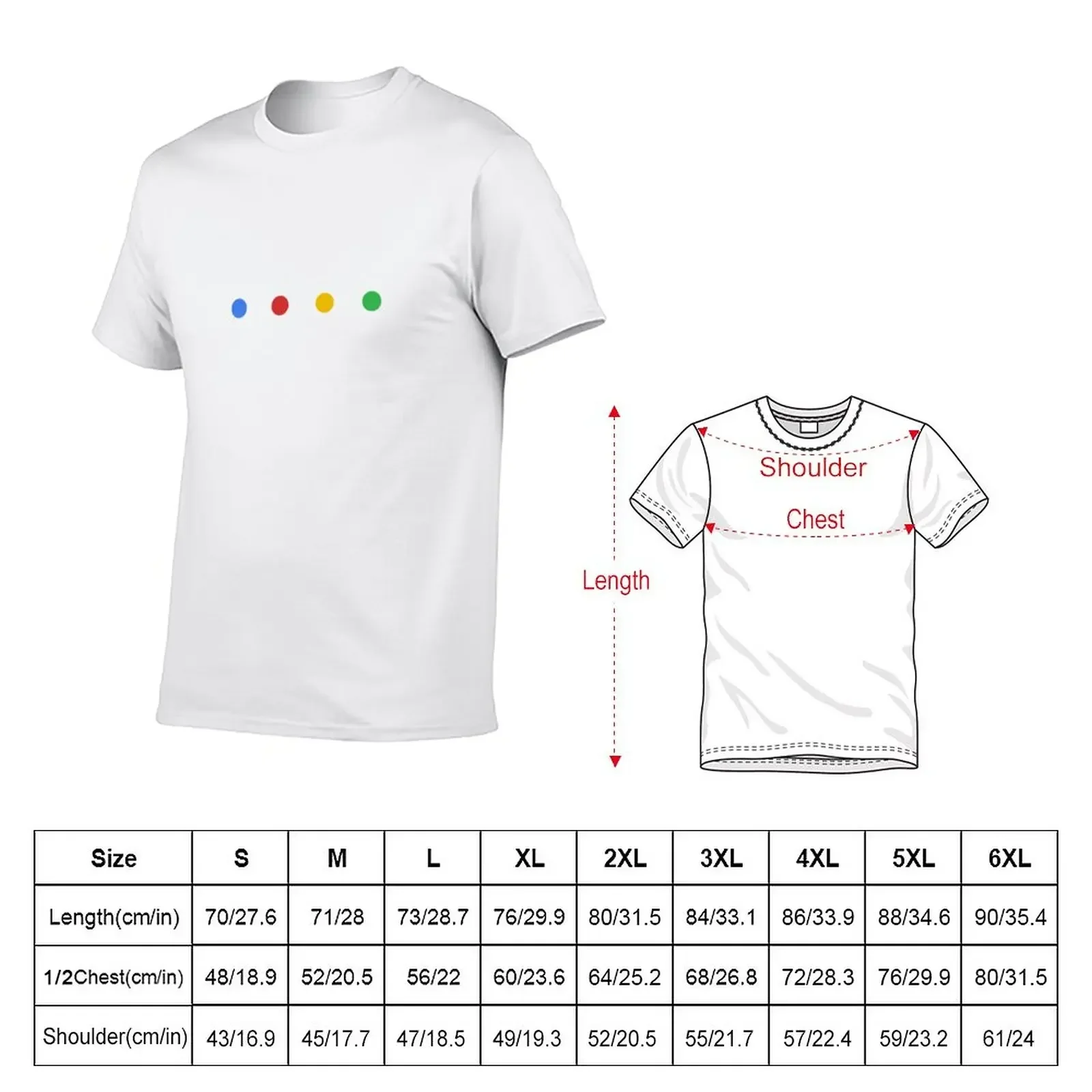 Google Dots T-Shirt cheap stuff blue archive designer shirts designer t shirt men