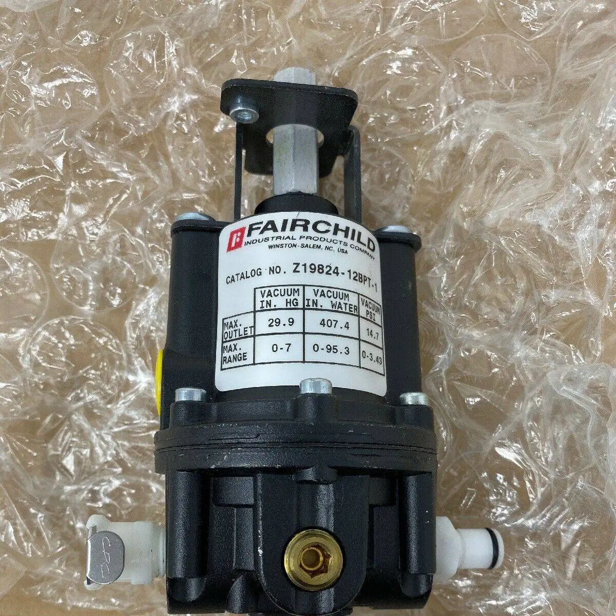 New American FAIRCHILD Vacuum Regulating Valve Pressure Regulating Valve Z19824-12bpt-1 Ordered For 15 Days