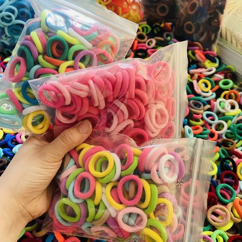 100/200pcs Kids Elastic Hair Bands Girls Scrunchie Rubber Bands for Children Hair Ties Ties Headband for Baby Hair Accessories