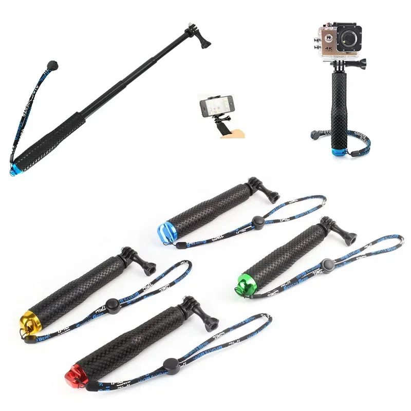 Handheld Selfie Sticks Monopod for GoPro HERO 6 5 4 3+ 3 session sjcam sj4000 sj5000x sj9000 for xiaomi yi 4k camera accessories