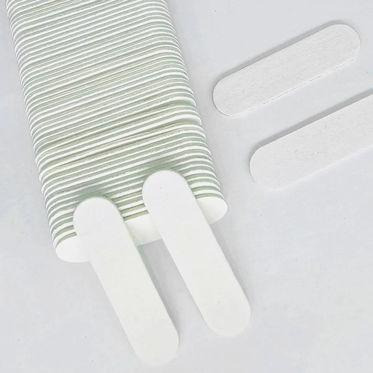 15/30/50/100 PCS White Nail File Double Sided Sanding Buffer Tools for Manicure Pedicure Salon Portable Disposable Nail Files