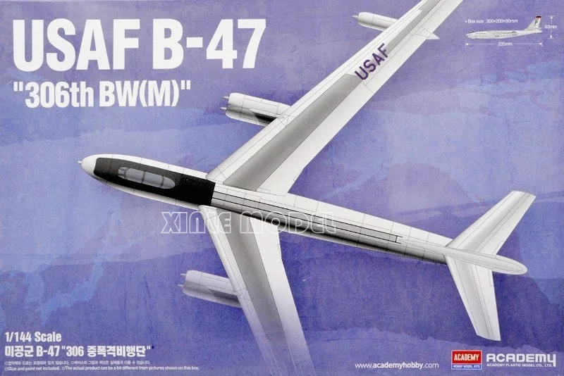 

Комплект модели самолета Academy 12618 USAF B-47 "306th BW (M)" 1/144