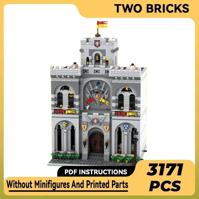 Medieval Model Moc Building Bricks Lion Warrior’s Castle Reform Technology Modular Blocks Gifts Christmas Toys DIY Sets Assembly