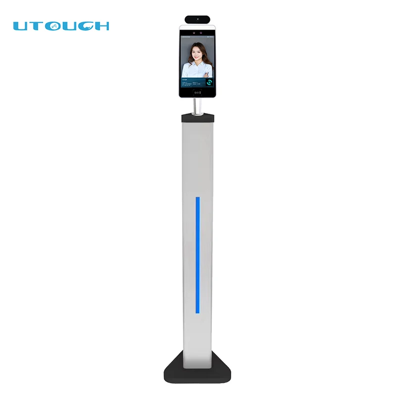 

Face Recognition camera QR code scanner Security Access Control System swing barrier gate liveness detection